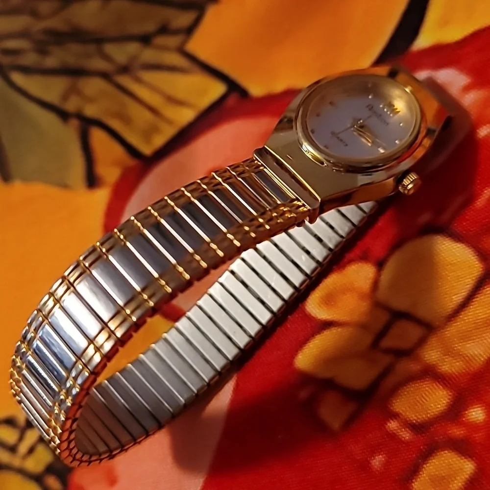 Armitron Womens‎ Silver & Gold Tone Watch 25/5395T